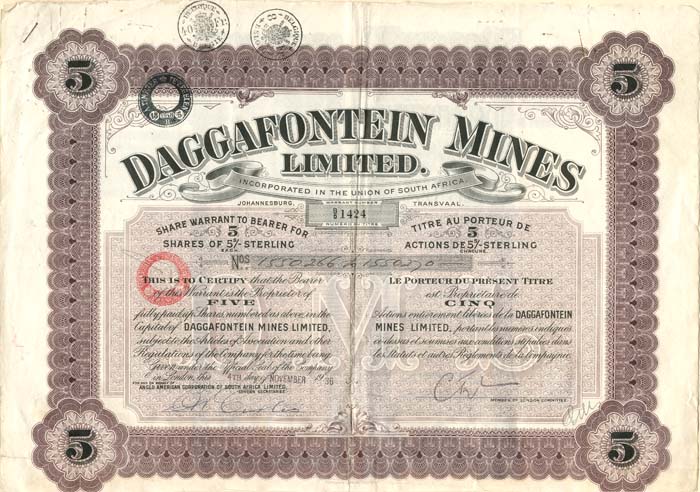 Daggafontein Mines Limited